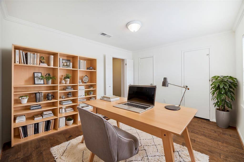 Secondary bedroom could also function as a private office space. *Virtually staged*