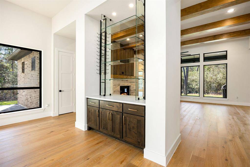 Built in Wine Rack with cabinets for extra storage