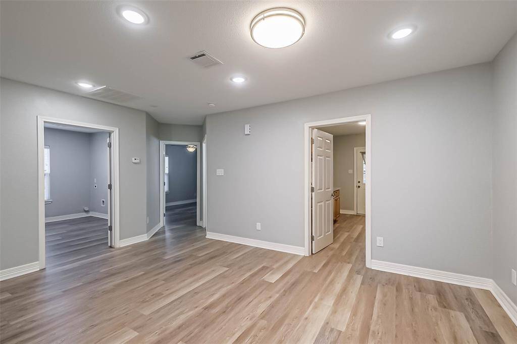 Oversized doorways allow for ADA accessibility.