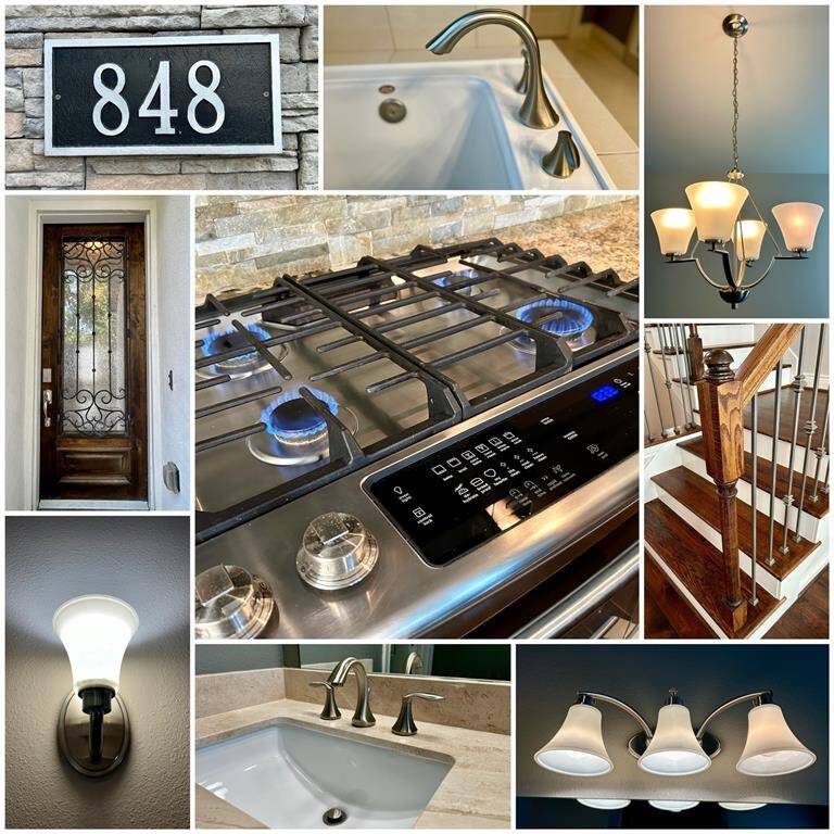 Just some of the many fine features, fixtures and finishes of 848 W. 17th St.