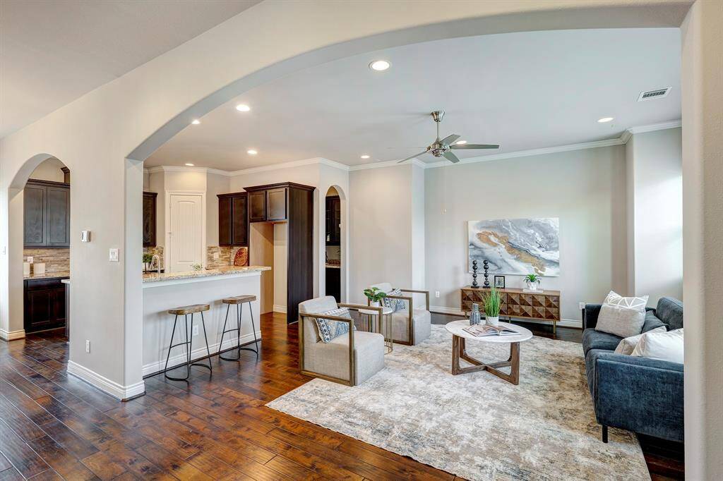 2nd floor living! Overall view of the open floorplan that fits today's living lifestyle.