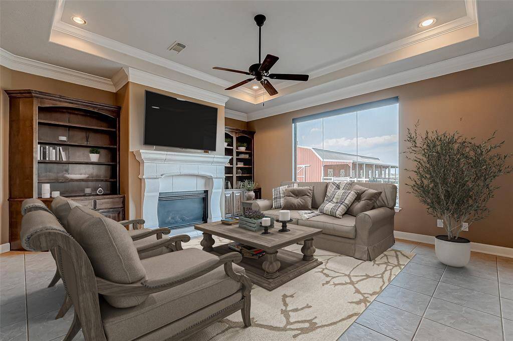This room has been virtually staged (Living room)