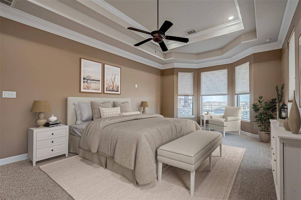 This room has been virtually staged (primary bedroom)