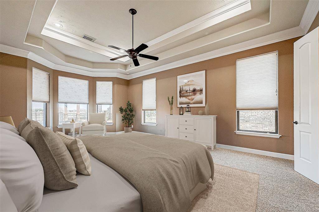This room has been virtually staged (primary bedroom)