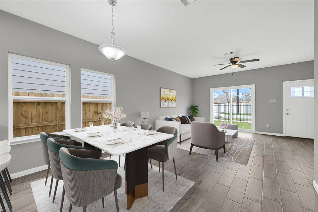 Dining area Virtual Staging