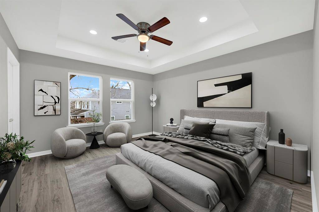 Primary bedroom Virtual Staging