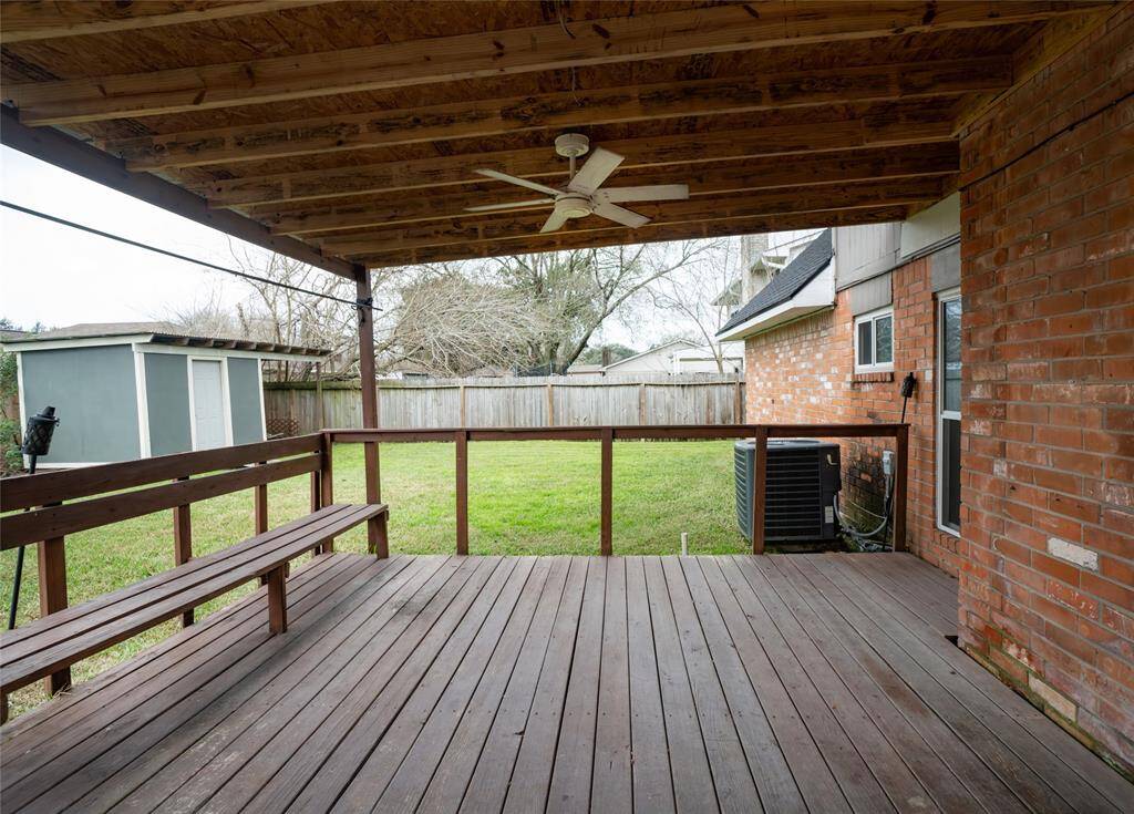 Outdoor fun has never been easier with a large fenced backyard.