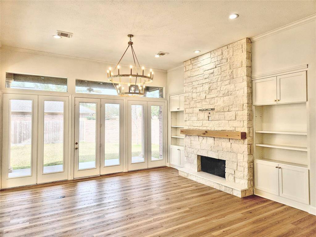 Living Room has Built-in Floor Outlets