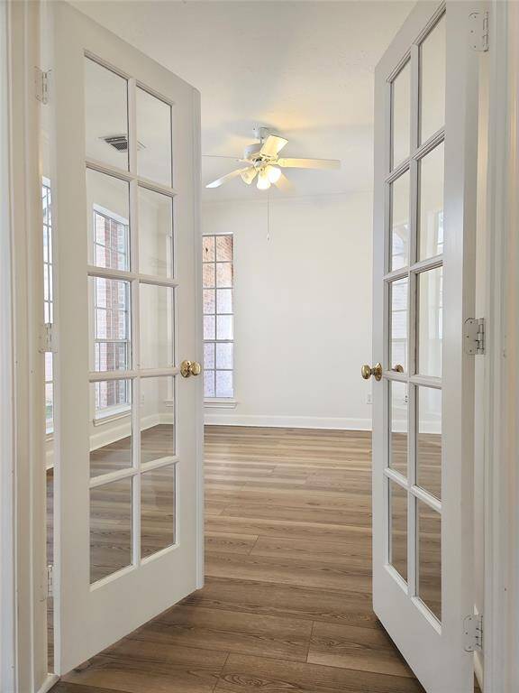 French Door Entrance to Library/Office/Study/Flex Room