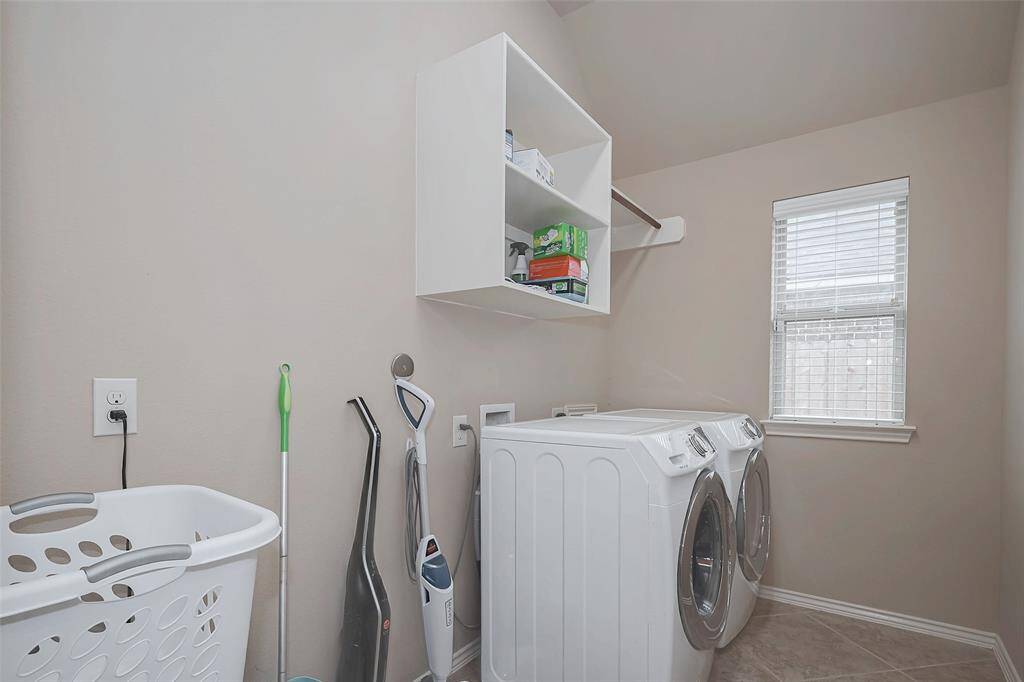 Washer and dryer are included.