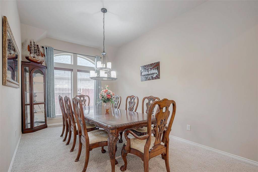 Dining room set and curio cabinet included.