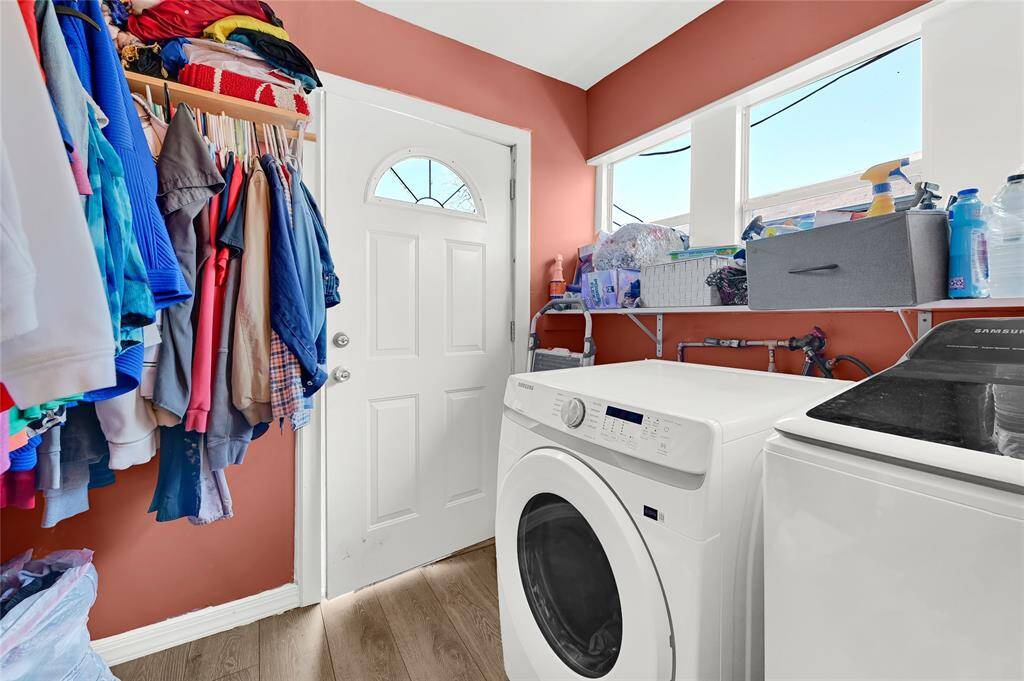 laundry room in house