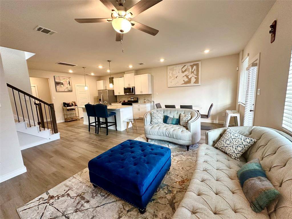 Open concept view from the living room.