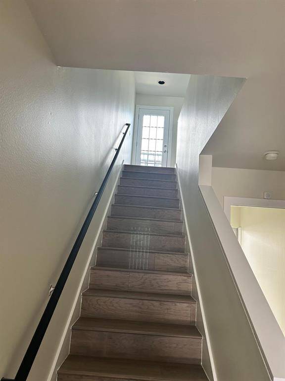 new wood cover staircase throughout.