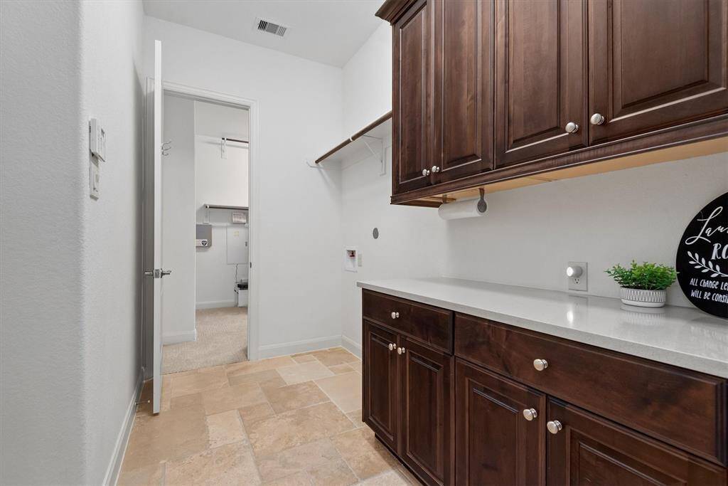 Primary closet connects to your utility/laundry room