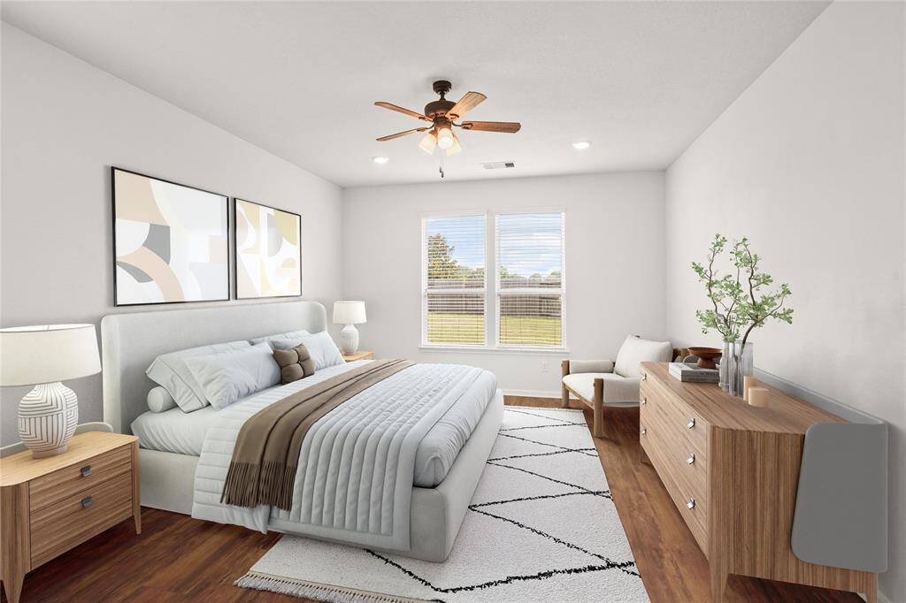 Virtually staged owner's suite