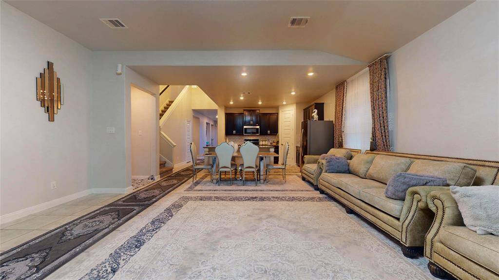Family room/ breakfast and kitchen combo.