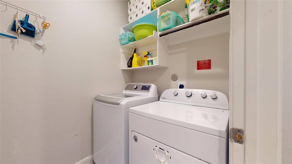 Laundry area on first floor.