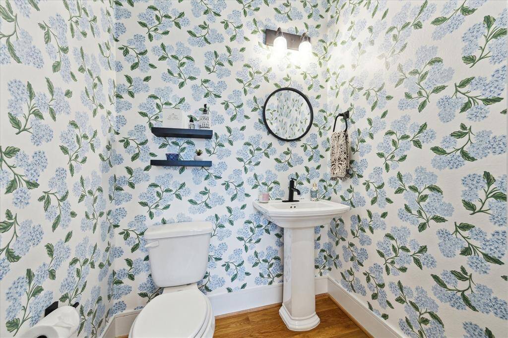 Beautiful powder bath located on the main floor