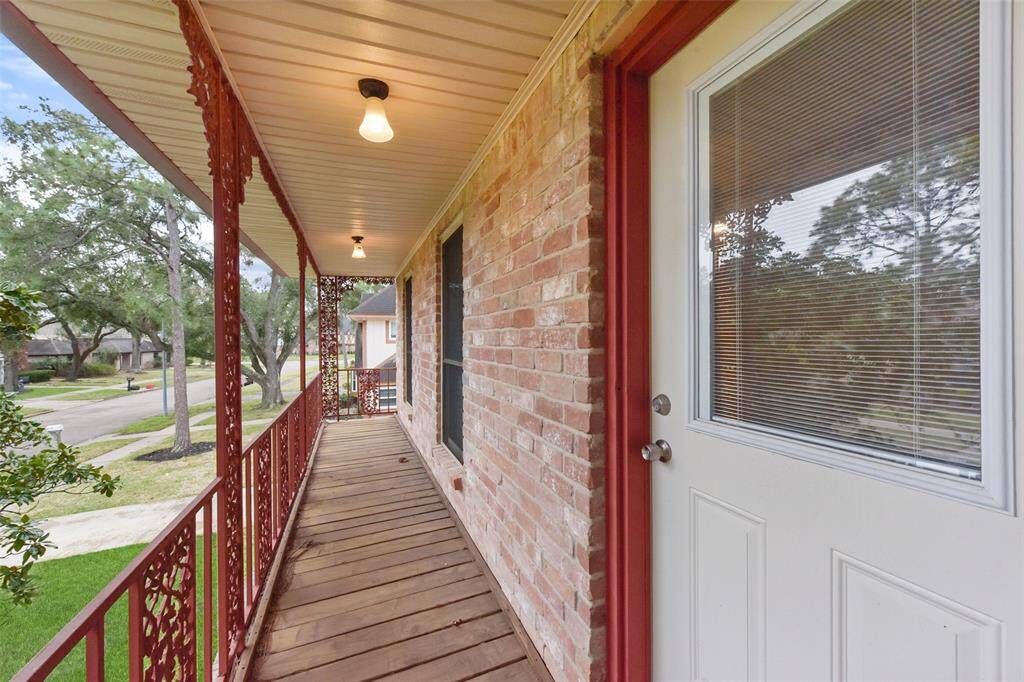 Great balcony off the master