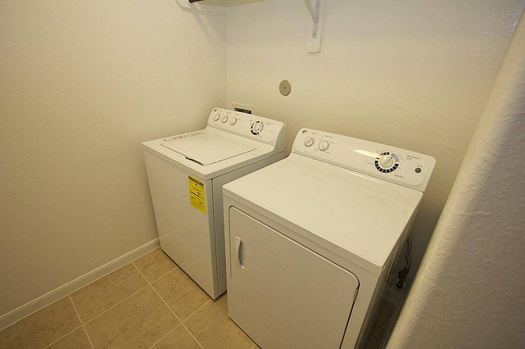 A washer and dryer is included.