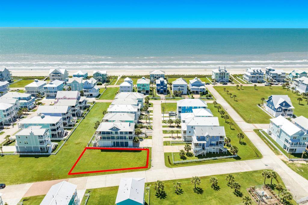 Large corner lot close to beautiful beach.