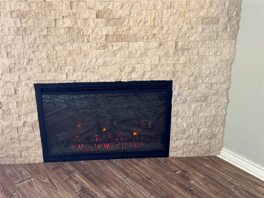 Living room fireplace