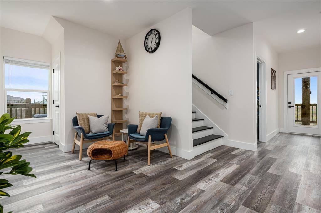 First-floor seating area offers a quiet retreat.