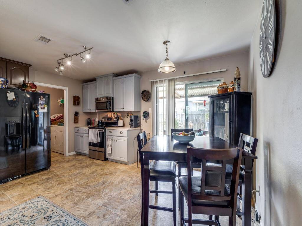 "The kitchen is large and has plenty of space."