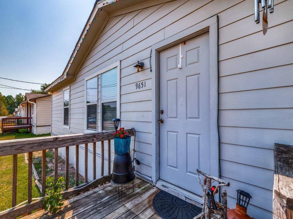 To enter the house, please use the front porch.