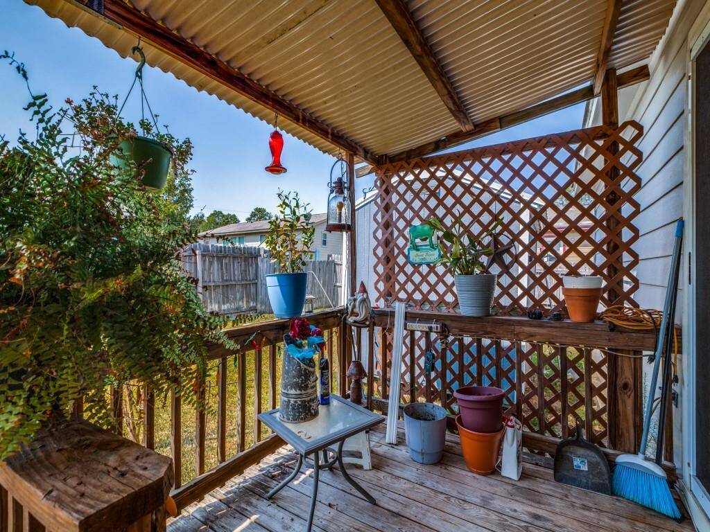 A covered back patio is available to relax and enjoy without being exposed to direct sunlight.