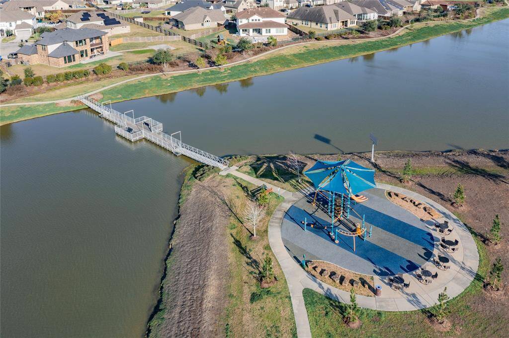 this is the swinging bridge and playground that is within walking distance