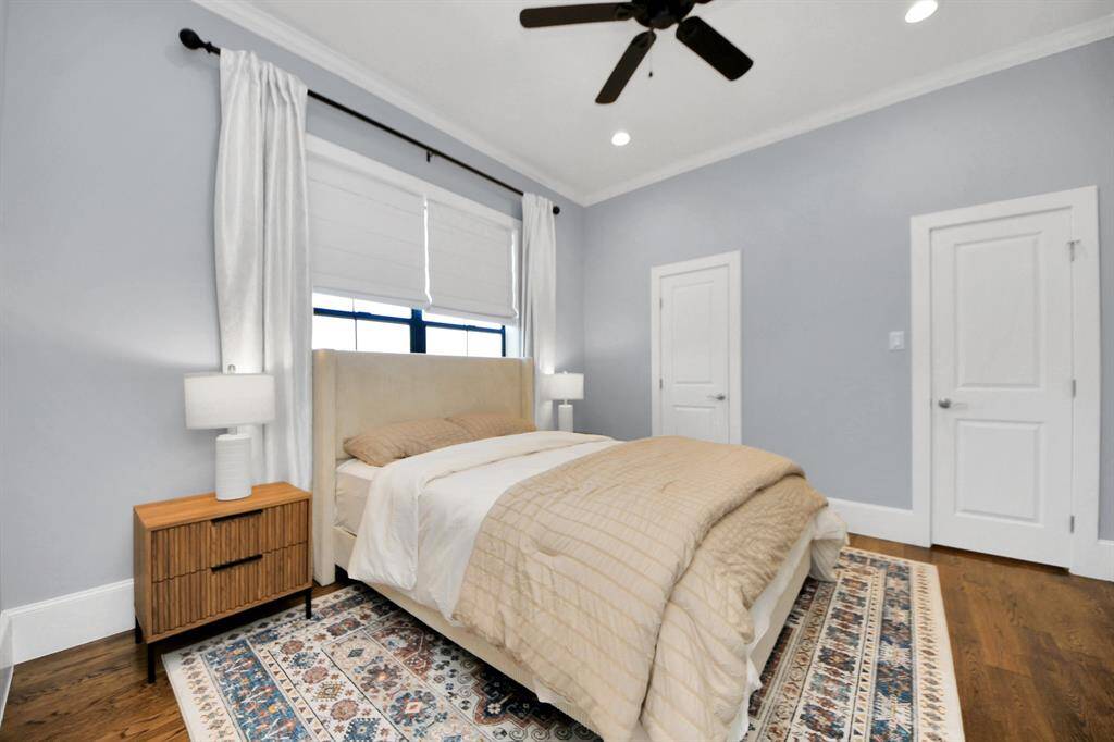 Generously sized secondary bedrooms featuring spacious closets, large windows allowing plenty of natural light, and the added touch of privacy blinds for your personal retreat.