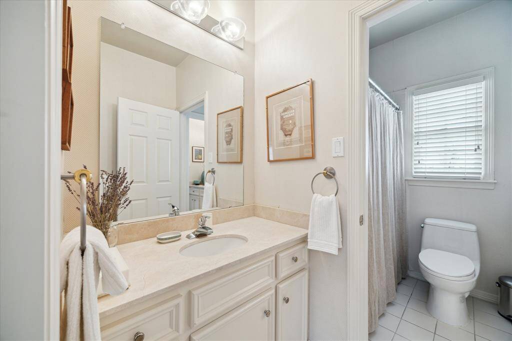 Vanity in the Hollywood bath