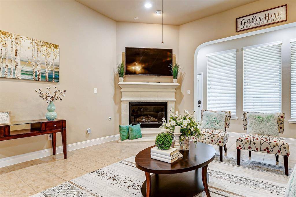 Enjoy cozy evenings in this living room