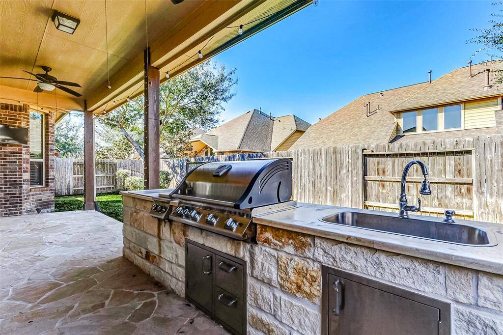 Great outdoor kitchen in your backyard for your next BBQ cookoff.