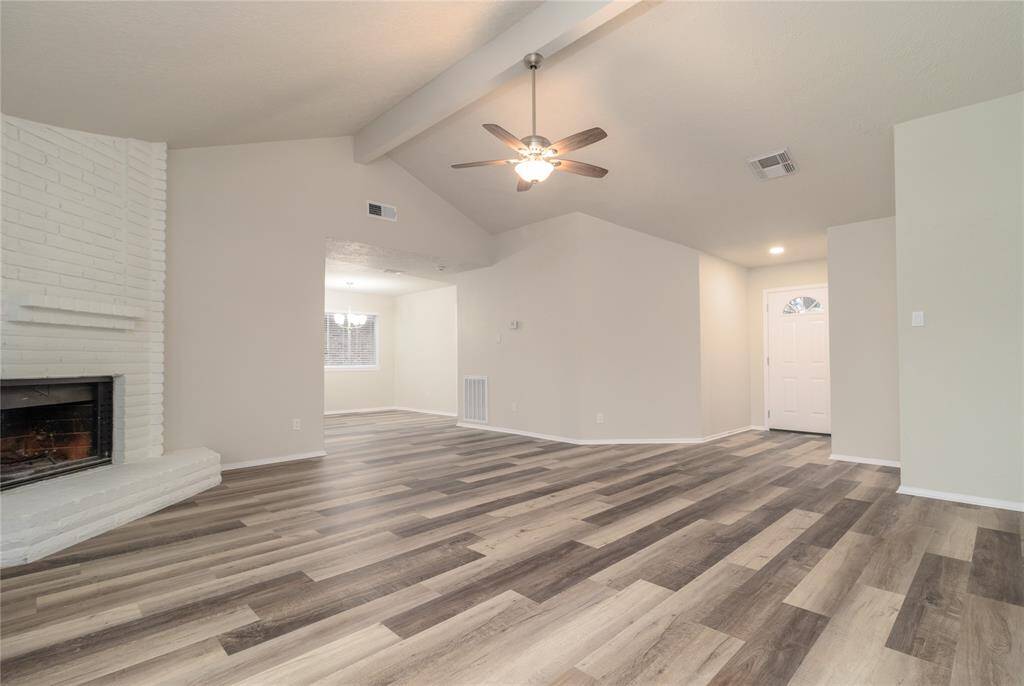 New light fixtures through-out this home.