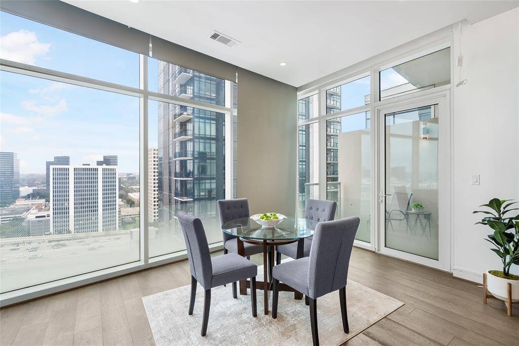 Start your mornings with inspiration as you look out into the city!
