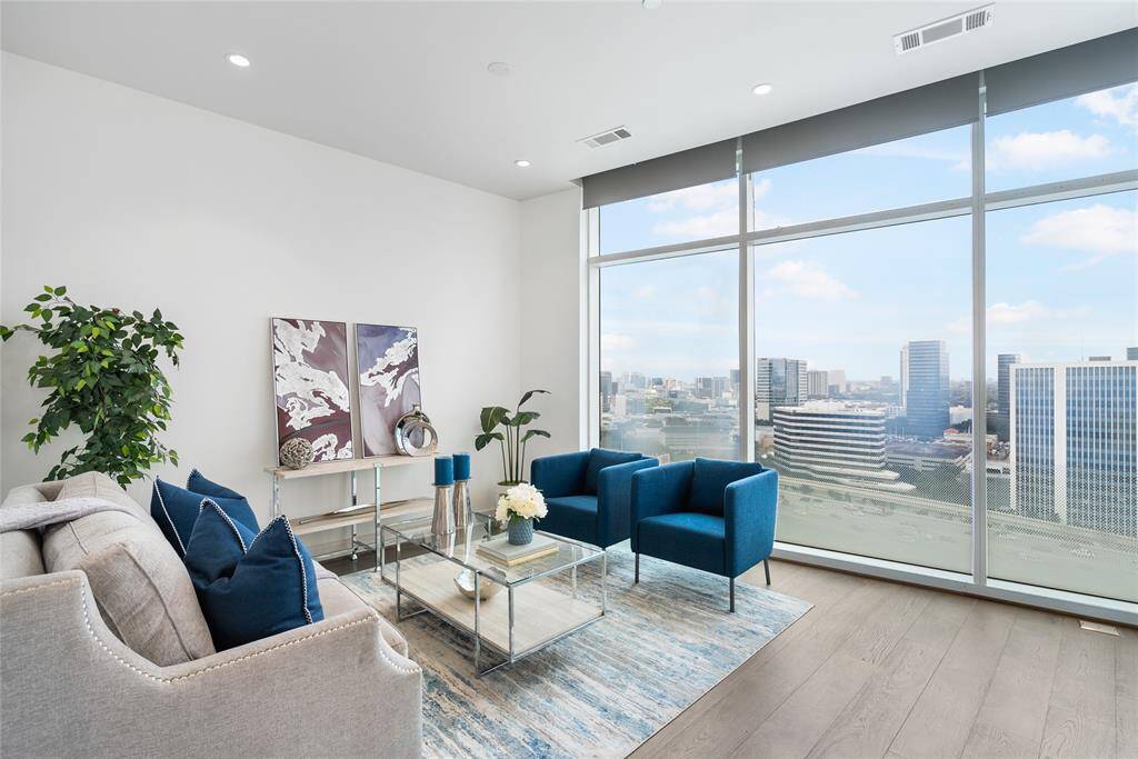 The living room is the perfect place to relax and watch the sunset after a long day!