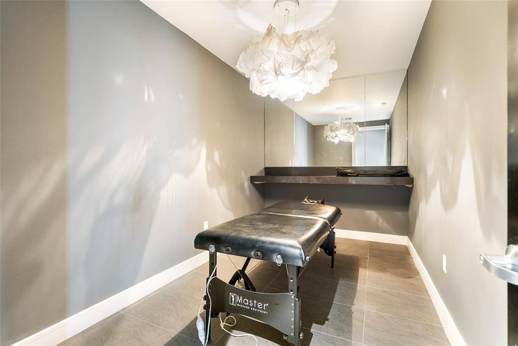 Massage room is available