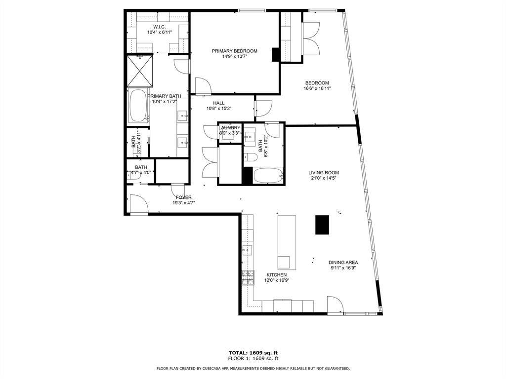 This floor plan shows the convenient flow of this unit. Schedule your tour today!