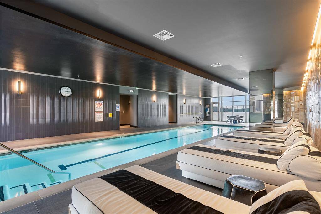 There are multiple amenities at the Arabella, including an indoor and outdoor pool, sauna, massage room, pet washing station, outdoor deck and more!