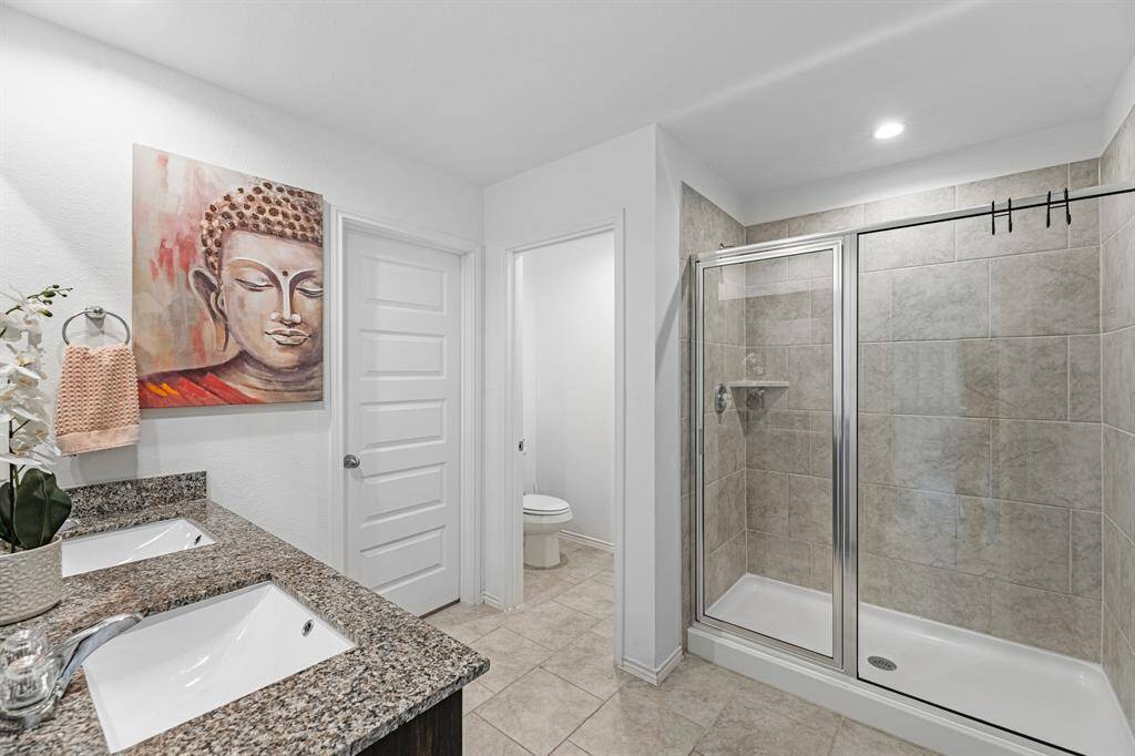 Primary bathroom.