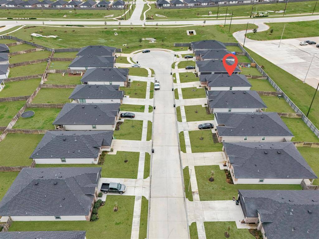 Aerial of street.
