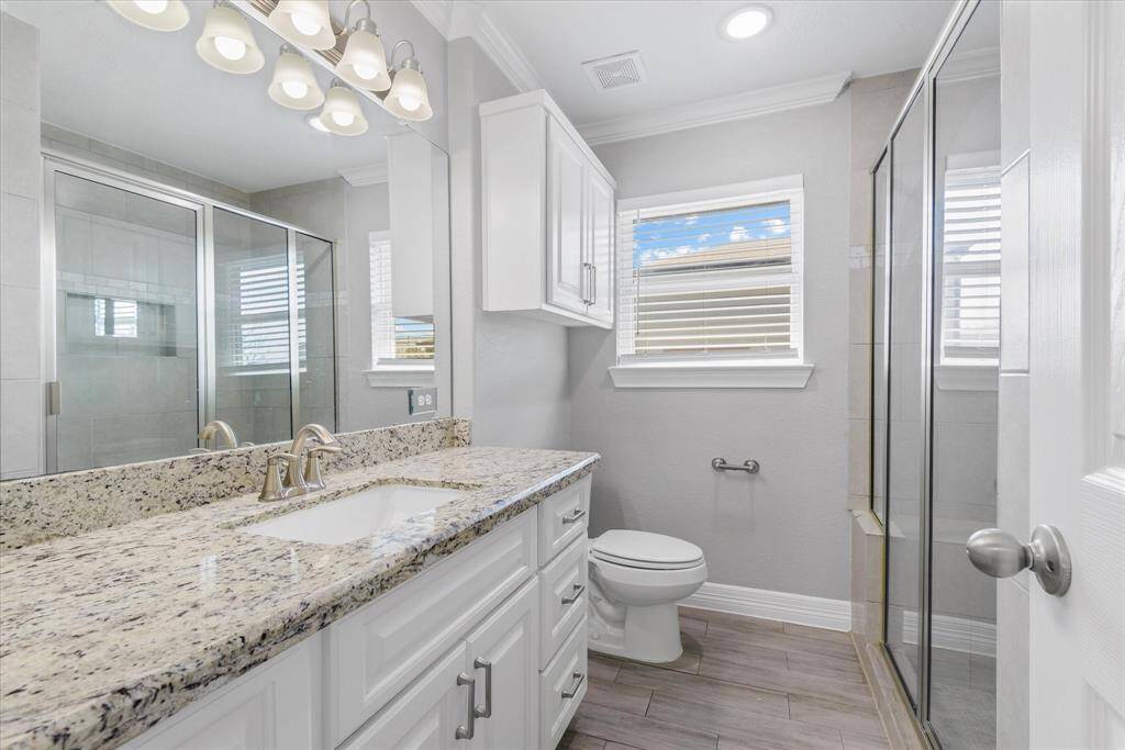 fully updated bathroom