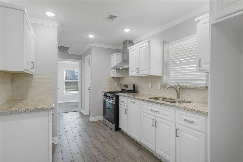 Kitchen is spacious & updated