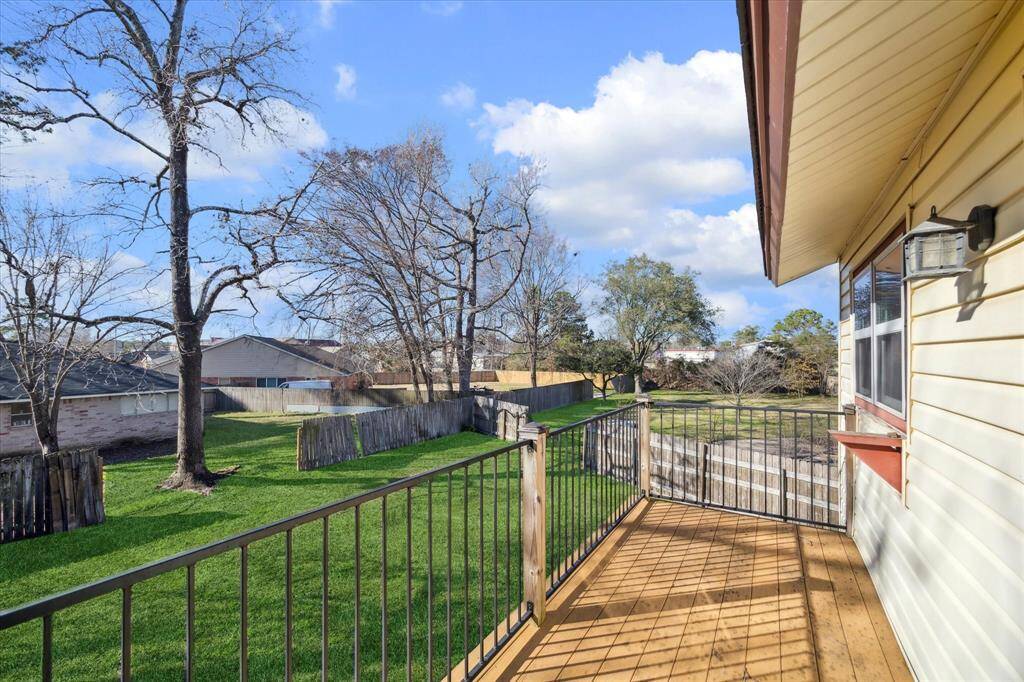 Enjoy your morning coffee on this balcony that opens up from the breakfast room.