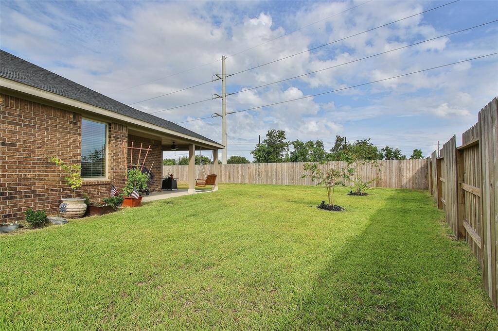 Plenty of space to play in the back yard!