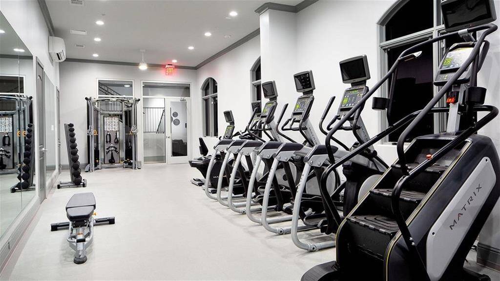 Sweat it out at the fitness center or get a good stretch in the yoga room- no need to pay extra for a gym membership, The Resort has it all right in the neighborhood!