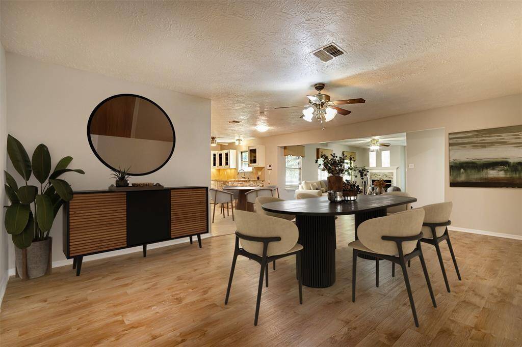 Option 1: Furniture Layout for This Floor Plan (Please not this picture is virtually staged)